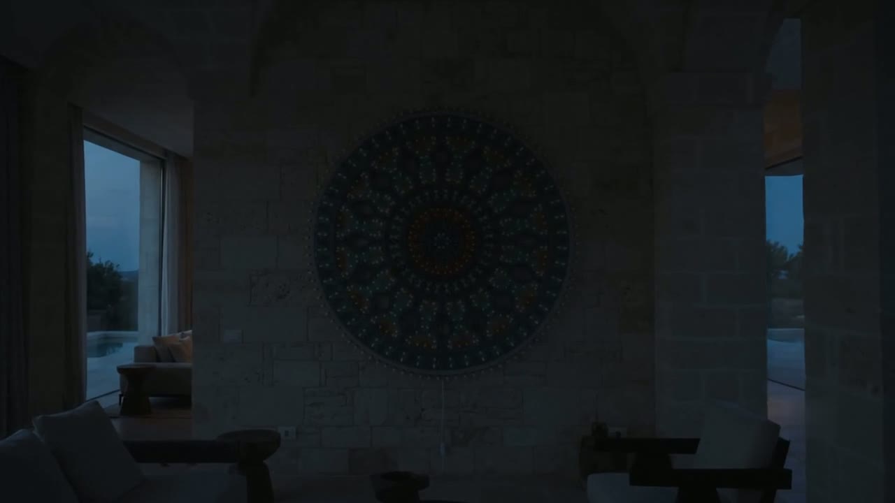 Luminaria illuminating at dusk in Salento